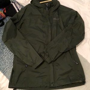 Marmot olive green shell jacket
